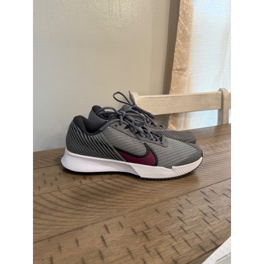 Nike Court Air Zoom Vapor Pro 2 Smoke Grey Burgundy DV2020-006 Mens 9